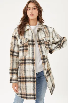 A Cozy Callings Plaid Shacket