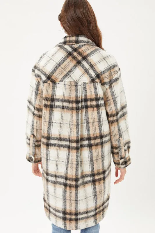 A Cozy Callings Plaid Shacket