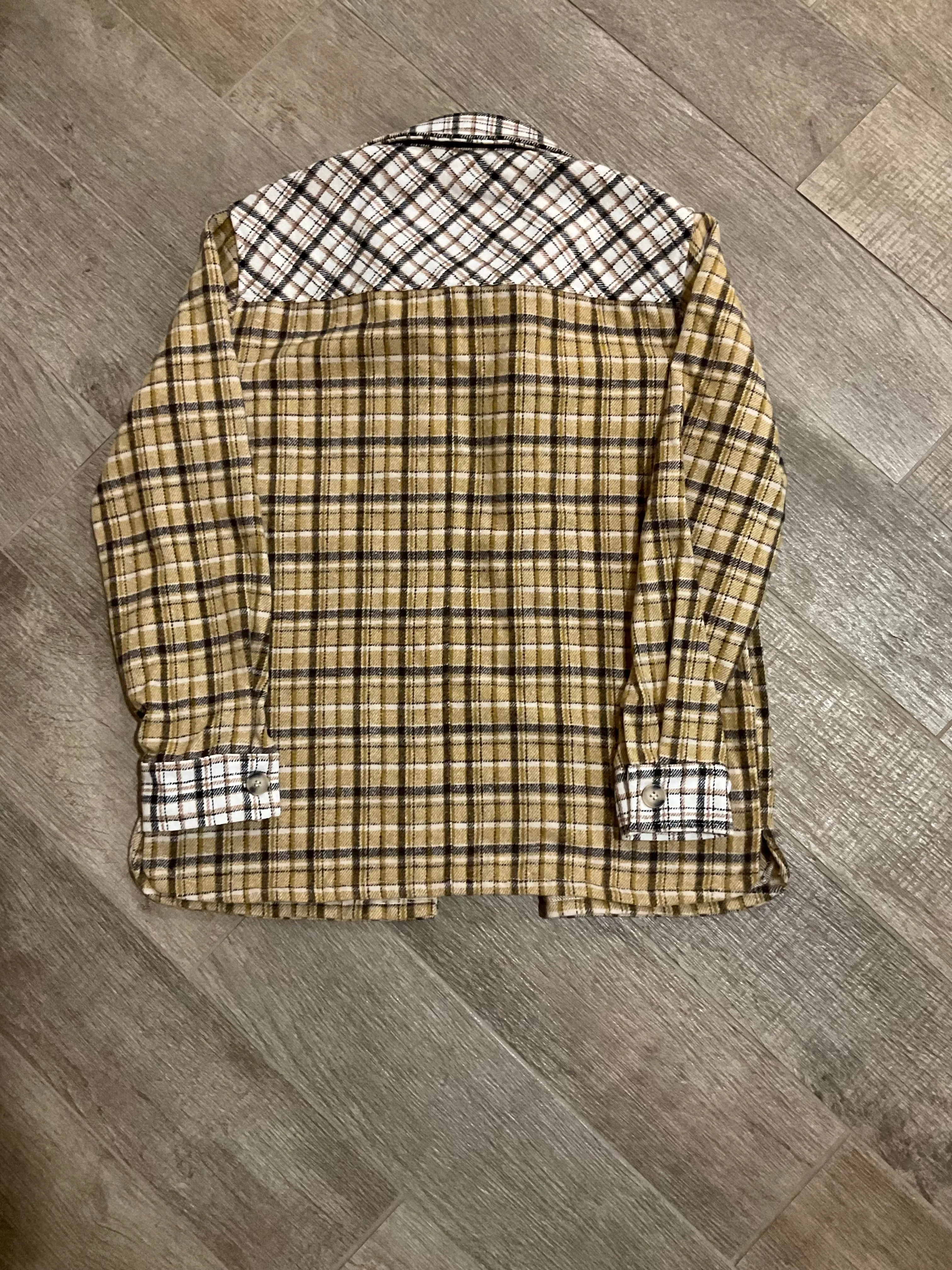 GOLDEN PLAID SHACKET