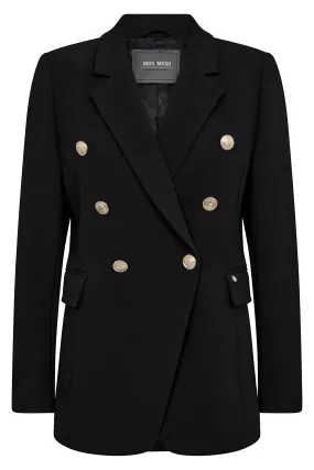 Mos Mosh 165070 Black Babeth Lunie Double Breasted Blazer Jacket