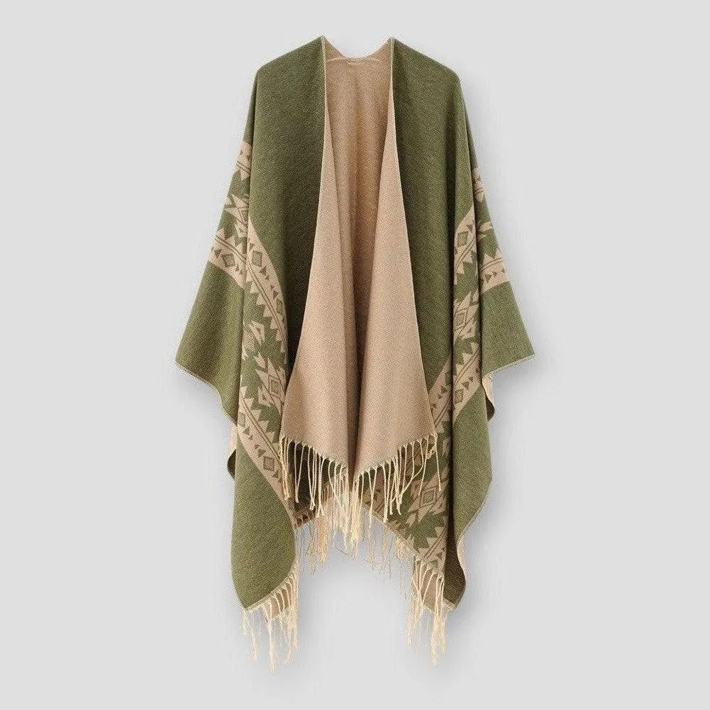 North Royal Merced Tassel Poncho