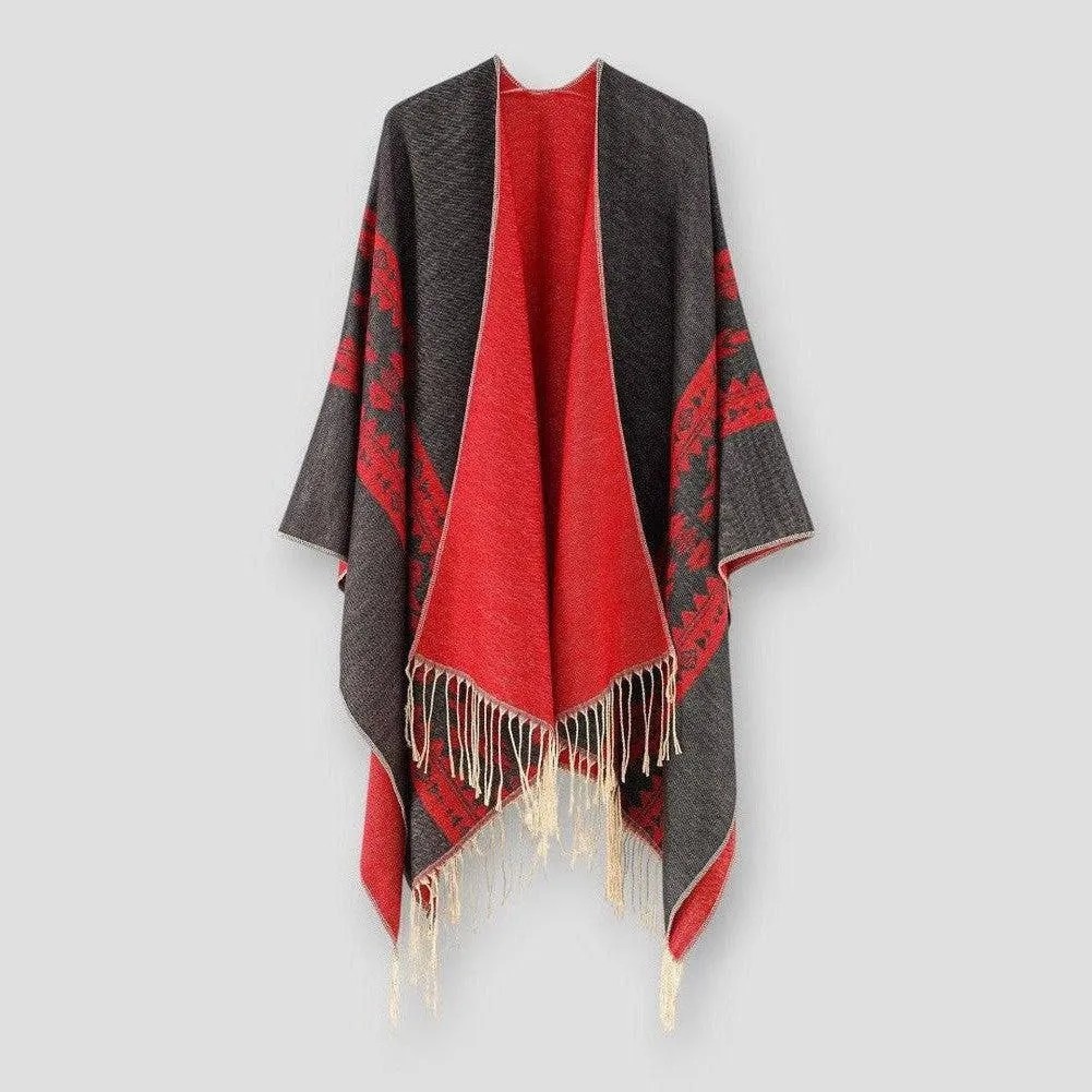 North Royal Merced Tassel Poncho