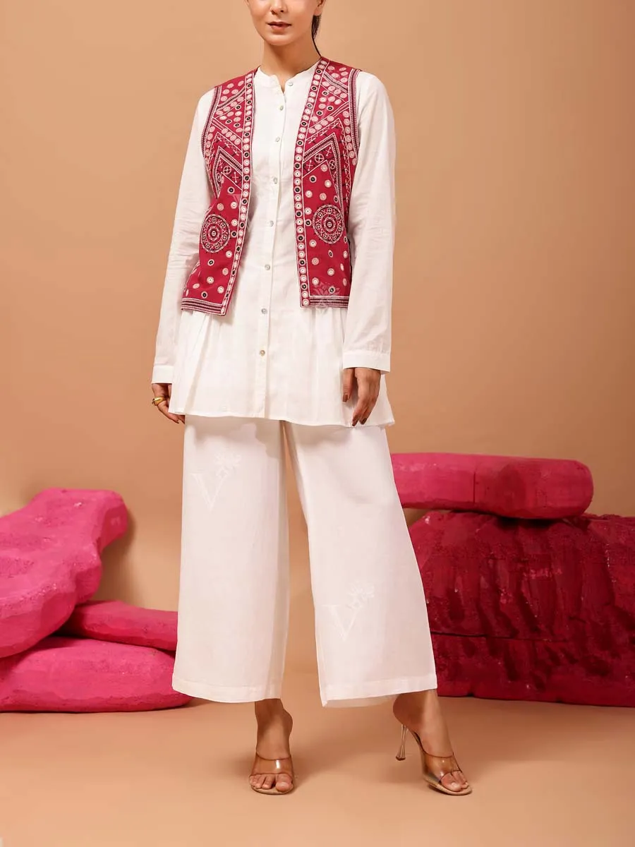 Red Cotton Cambric Jacket